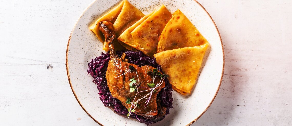 Tradiční svatomartinská husa netradičně